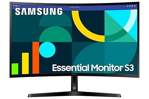 Samsung 27" (68.5cm) 100Hz Curved Monitor|1800R Curved Screen|100Hz|4ms|SRGB 95%|Ports-HDMI